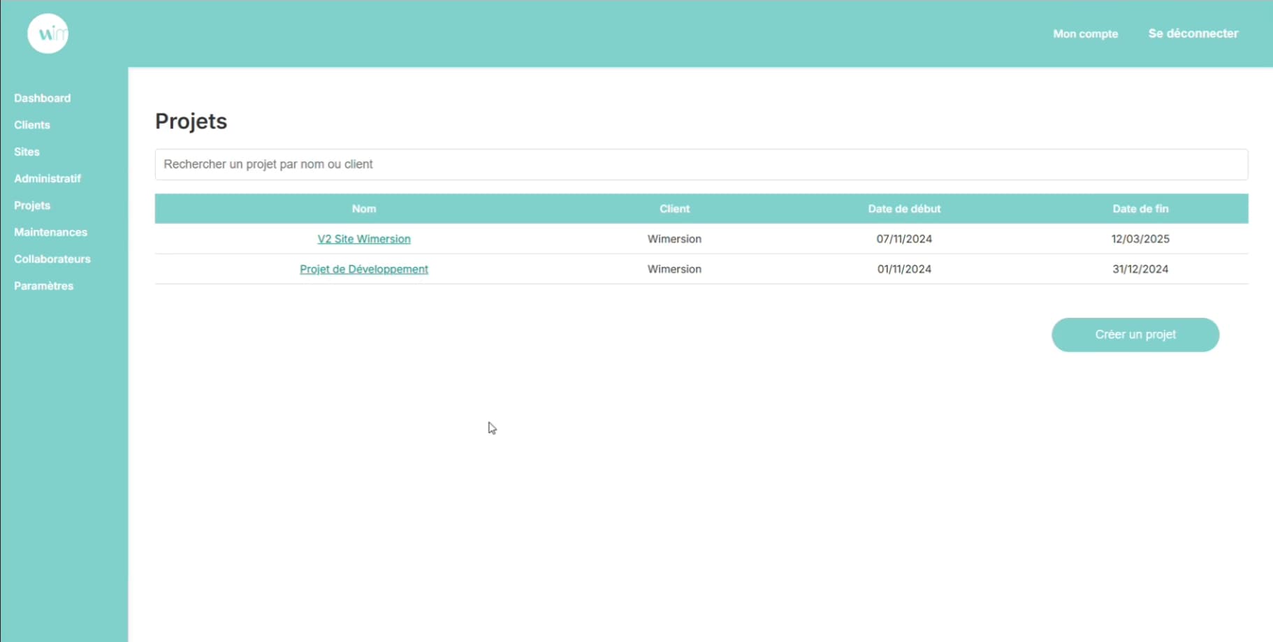 Wimflow — CRM sur mesure